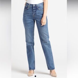 Good American Good 90s Distressed Straight Jeans Size 10 / 30